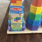 Melissa   Doug Geometric Stacker Wooden Educational Classic Toy New