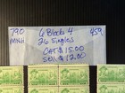 Scott   790 Mnh  6 Blocks Of 4   26 Singles  2026 Scott Catalogue Value   15 00