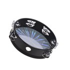 Wooden Radiant Tambourine With Double Row Jingles For Worship