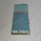 Vintage 1960s Rias Bajas Spain Travel Brochure Illustrated Map Galicia Vigo