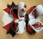 New Jersey Devils Hockey Inspired Hair Bow