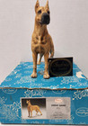 Vintage 1980s Andrea By Sadek Great Dane Dog Porcelain Figurine Japan pre-owned 