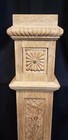 Newly Stripped Solid Oak Hand Carved Newel Post 51  X 6  Ga9676
