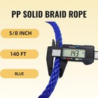 5 8 140 Ft Polypropylene Solid Braid Rope For Camping Garden Work