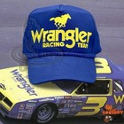Wrangler Racing Team Hat Vintage Retro Dale Earnhardt Nascar Trucker Rope Cap