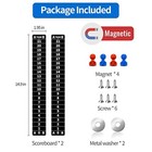 Youxifun Cornhole Scoreboard With Magnetic  2 Score Keppers Keep Track Of 