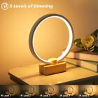 Bedside Table Lamp Bedroom Modern Round Nightstand Lamps Warm White 3 Color