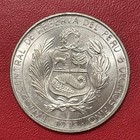 1975 Peru 200 Soles Heroes De La Aviacion  800 Fine Silver Coin Unc Km  262  b 