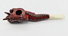 Vintage Wooden Carved Dragon Smoking Pipe