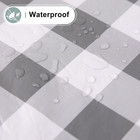 Round Waterproof Vinyl Table Cloth  Buffalo Flannel Backed Tablecloth  Wipeable