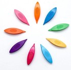 Zhuluck 9 Pcs Colorful Plastic Tatting Shuttle For Lace Diy Hand Lacemaking Craf