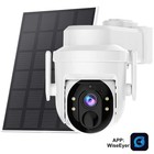 4pcs Wireless Security Camera System Outdoor Pan tilt Wifi Solar Battery Powered