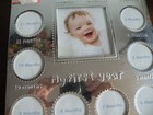 Carter s My First Year Baby Photo Frame Collage Silver New Sealed In Box O3