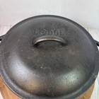 Euc Vintage Lodge 10 1 4 8dol Usa Cast Iron Dutch Oven Pot  8 W  Lid 3 5 Quarts