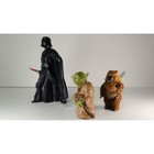 Vintage Star Wars Lot Of 3 Darth Vader Yoda Ewok Pvc 2004 2007 Lucasfilm