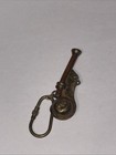 Vintage Navy Boatswain Pipe Whistle Metal Brass With Carabiner Keychain