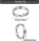500 Pieces 6 Mm Jump Rings  O Ring Connectors Double Loops Split Jump Rings Mini