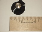 Ced P-k381 Black Skirted Pointer Knob For Siltronix Swan 700cx Radio 2pc