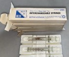 Lot Of 4 Vintage B-d Becton Dickinson 5cc 5 Cc Glass Syringes W Packaging