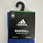 Adidas Aeroready Baseball Over The Calf Compression Sock 1 Pair Royal Blue Sz M