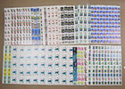 Christmas Seals Postage Stamps Lot Of 44 Full Sheets Plus Partial   Stuck