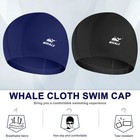 Swim Cap - Satin-lined High Elasticity - Breathable Comfort Adult Large Unise   
