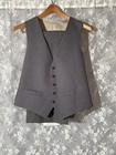 Vintage 70s Men   s 3 Piece Suit Gray 1970s Jacket Vest Pants Size 44r Retro Funky