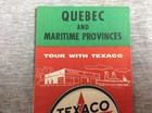 Vintage 1959 Texaco Quebec   Maritime Provinces Map