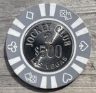 Jockey Club Casino  500 Poker Chip Metal Inlay Las Vegas Nevada 1983