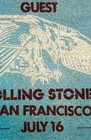 Rolling Stones   Meters Guest Pass  Cow Palace  San Francisco  Ca 7 16 75           