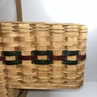 Authentic Vintage antique Wicker Step Basket Handwoven Unbranded Used Condition 