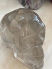 3  Clear Quartz Natural Crystal Carved Skeleton Realistic Healing Skull  sk330