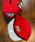 University Of Wisconsin Badgers-black red Youth Adjustable Hat cap-nwt