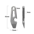 Edc Mini Titanium Alloy Keychain Multi Tool Pocket Pry Bar Crowbar Opener Cutter
