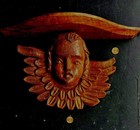 Antique Wooden Cherub Hand Carved