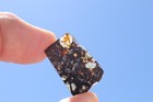Admire Pallasite Meteorite  Etched Slice Weight 1 71 Grams 1 Inch