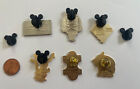 Walt Disney World Cast Lanyard Series Collectible Trading 6 Pins Lot Extra Backs