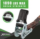Camouflage Ratchet Tie Down Straps 4 Pack 1 X 15 Ft 630 Lbs Load Cargo Straps