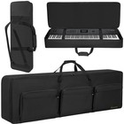 Portable 88-key Keyboard Case  Waterproof 600d Oxford Cloth  Adjustable Straps 