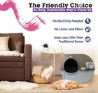 15 Self Cleaning Litter Box Regular Size grey