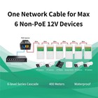 Poe Injector Adapter With 4 Poe Splitters 5 5x2 1mm 12v2a Output  Poe Serial    