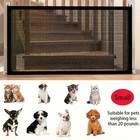Large Pet Dog Baby Safety Gate Mesh Fence Portable Guard Indoor Kitchen Stairs