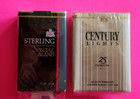 Vintage Empty Cigarette Packs Lot Of 2    Sterling Special Blend   Century Light