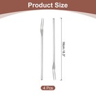 4 Pcs Pickle Fork  6 3 Inch Olive Fork Long Handle Silver
