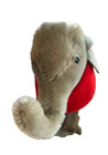 Vintage 1961 Steiff Mohair Elephant  Stands 4  Tall  Original German Button