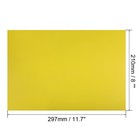 5 Pcs Dry Erase  Magnetic Strip 11 7  X 8  Labels Stickers Yellow