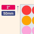 500 Pcs - Large Colored Stickers For Moving Boxes - Round Circle Dots - 2 Inches