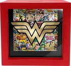 New Dc Comics Wonder Woman Wooden 6in Square Shadowbox Coin money Bank