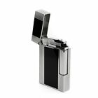 S t  Dupont Line 2  Palladium   Black Lacquer Lighter  016380  16380  New In Box