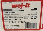 Wej-it 1 4  X 1 3 4  Ankr-tite Wedge Anchor Bolt At1413  Box Of 100